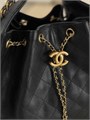 CHANEL сумка Hobo кожа икра черная золото СК-00298