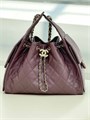 CHANEL сумка Hobo 26 см кожа икра бордовая золото СК-00793