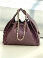 CHANEL сумка Hobo 26 см кожа икра бордовая золото СК-00793