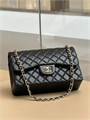CHANEL сумка 2.55 гладкая кожа в клетку 30 см черная золото СК-9060