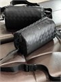 MONTBLANC городской мессенджер BOX маленький из тисненой черной кожи МС-0028