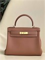 HERMES сумка Kelly кожа Того 28 см кэмел золото СК-00762