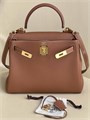 HERMES сумка Kelly кожа Того 28 см кэмел золото СК-00762