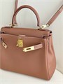 HERMES сумка Kelly кожа Того 28 см кэмел золото СК-00762