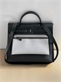 HERMES Herbag сумка 31 см черная резина черная кожа серебро СК-01235