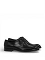 SANTONI туфли гладкая черная кожа на шнурках ОК-01076