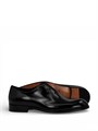 SANTONI туфли гладкая черная кожа на шнурках ОК-01076