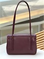 CHANEL сумка конверт средняя кожа икра бордовая золото СК-01651