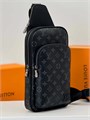 LV Слинг Avenue серая монограмма большой карман спереди и железное лого СЛ-2285