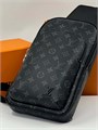 LV Слинг Avenue серая монограмма большой карман спереди и железное лого СЛ-2285