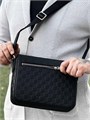 LV Мессенджер District Pm черный кожа тисненая шашка с лого на клапане МС-2279