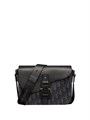 DIOR мессенджер текстиль клапан кожа синий МС-00992
