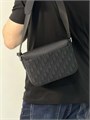 DIOR мессенджер текстиль клапан кожа синий МС-00992