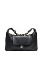 CHANEL сумка с клапаном большая черная золото СК-01203