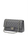 CHANEL сумка 25 см кожа икра серая золото СК-00946
