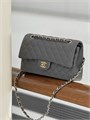 CHANEL сумка 25 см кожа икра серая золото СК-00946