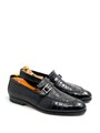 HERMES лоферы крокодил черные ОК-0021