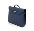 HERMES Портфель того синий мягкий с клапаном с замком на двух лямках ПР-1557