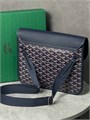 Goyard мессенджер Coursier Messenger с клапаном канва монограмма синий МС-00001