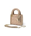 DIOR LADY сумка розовая 17 см золото СК-00784