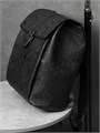 DIOR рюкзак черная кожа того с фирменным тиснением бренда РК-0280