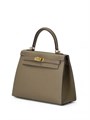 HERMES сумка Kelly кожа Эпсом 25 см этуп золото СК-00726