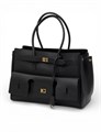BALENCIAGA сумка черная гладкая кожа на золоте СК-00925