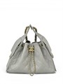 CHANEL сумка Hobo 26 см кожа икра серая золото СК-01649