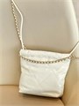 CHANEL Сумка 22 mini в клетку гладкая кожа молочная СК-01359