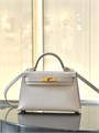 HERMES сумка mini Kelly 19 см кожа Эпсом молочная золото СК-01355