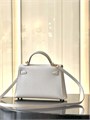 HERMES сумка mini Kelly 19 см кожа Эпсом молочная золото СК-01355
