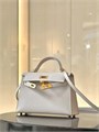 HERMES сумка mini Kelly 19 см кожа Эпсом молочная золото СК-01355