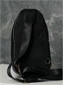 GUCCI слинг из черной кожитого зелено-красная полоска по центру фурнитура золото СЛ-1553