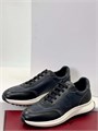 BALLY кроссовки черно-синие тисненный логотип сбоку ОС-2221