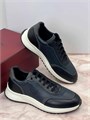 BALLY кроссовки черно-синие тисненный логотип сбоку ОС-2221