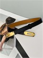 HERMES ремень Келли кожа эпсом черный золото РМ-00677