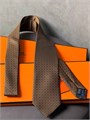 HERMES галстук бронзовый ГЛ-00099