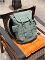 LV рюкзак Christopher зеленая кожа того с тиснением монограммы маленький РК-1392