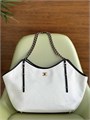 CHANEL сумка Cabas из рафии белая золото СК-01659