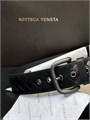 BV ремень крупное плетение черный овальная пряжка РМ-1167