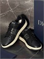 DIOR кеды черные цветная фирменная надпись сбоку ОС-2130