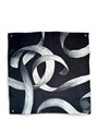 CHANEL платок 90х90 шелк черный ПЛ-01427