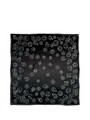 CHANEL платок 90х90 шелк черный ПЛ-01424