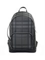 BURBERRY рюкзак на молнии карман спереди клетка серый РК-0468