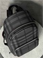 BURBERRY рюкзак на молнии карман спереди клетка серый РК-0468