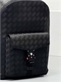MONTBLANC рюкзак тисненая кожа черный с карманом на клапане РК-00152