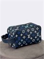 LV несессер Locker Dopp 1 молния ручка сбоку кожа монограмма синий НС-01715