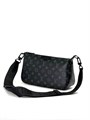 LV мессенджер Клатч Pochette Accessoire XL канва серая монограмма МС-2052
