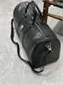 SR дорожная сумка крокодил 2 полосы черная ДС-0113