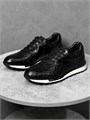 BERLUTI кроссовки крокодил черные ОС-0002